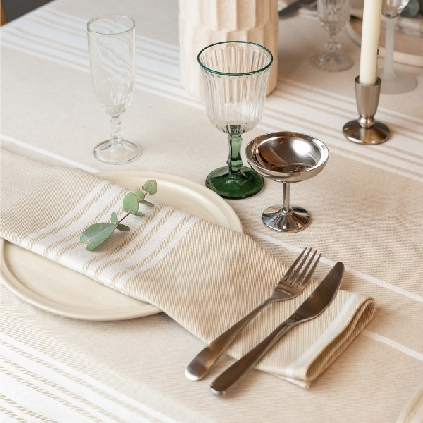 SERVIETTE DE TABLE CORDA BLANC
